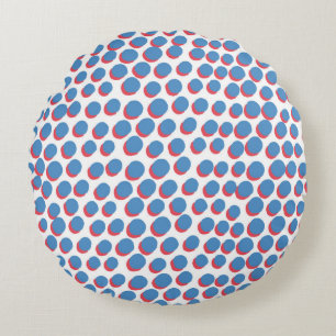 vintage funky retro seamless pattern. Seamless vin Round Cushion