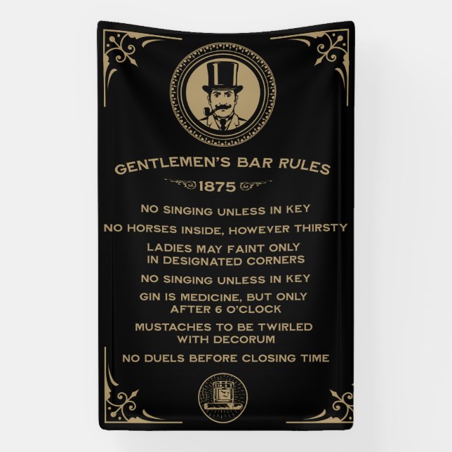Vintage Funny Bar Sign For Home Bar (Vertical)