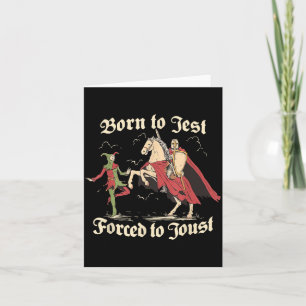 Vintage Funny Born To Quest Forced To Clock In Sar Card