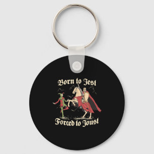 Vintage Funny Born To Quest Forced To Clock In Sar Key Ring