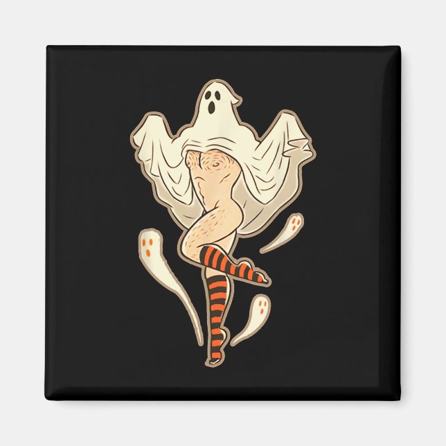 Vintage Funny Gay Halloween  Magnet (Front)