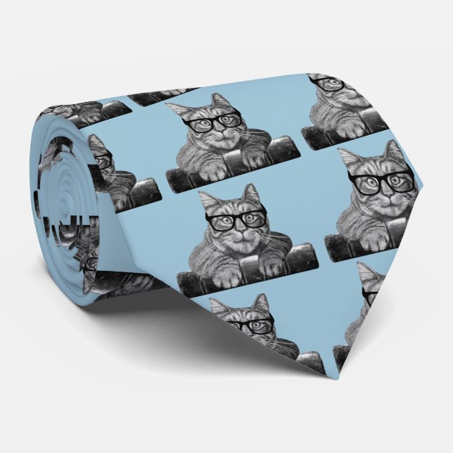 Vintage funny Geek Gifts Tie (Rolled)