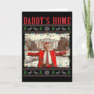 Vintage Funny Humorous Trump I’ll Be Home For Chri Card