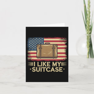 Vintage Funny I Like My Suitcase Trump Meme  Card