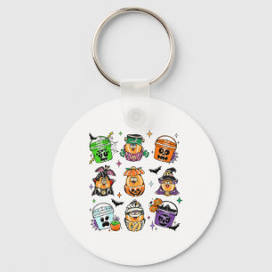 Vintage Funny Nuggets Meal Bucket Halloween Spooky Key Ring