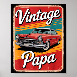 Vintage Funny Papa  Poster