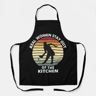 Vintage Funny Pickleball Women Apron
