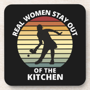 Vintage Funny Pickleball Women Coaster