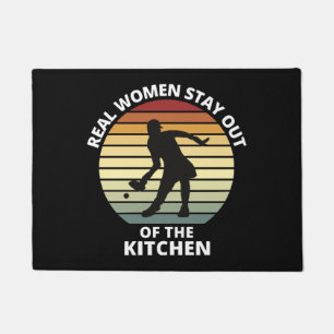 Vintage Funny Pickleball Women Doormat