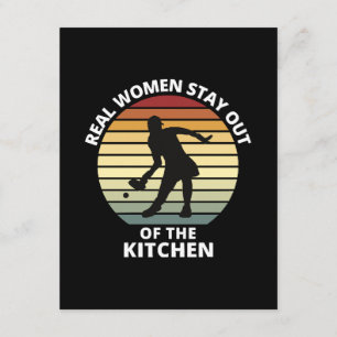 Vintage Funny Pickleball Women Enclosure Card