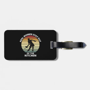 Vintage Funny Pickleball Women Luggage Tag