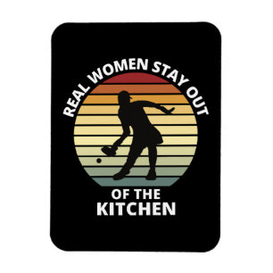 Vintage Funny Pickleball Women Magnet