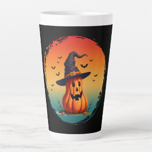 vintage funny pumpkin fall autumn season latte mug