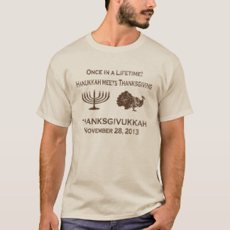 Vintage Funny Thanksgiving Meets Hanukkah T Shirt