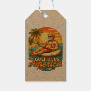 Vintage Funny Trump America's Gulf 2025 Gift Tags