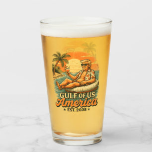 Vintage Funny Trump America's Gulf 2025 Glass