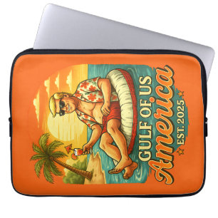 Vintage Funny Trump America's Gulf 2025 Laptop Sleeve