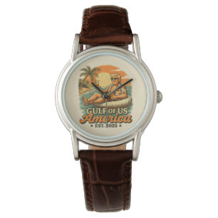 Vintage Funny Trump America's Gulf 2025 Watch