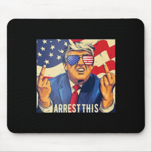 Vintage Funny Trump Arrest This 4th Of July 2024 Mouse Pad