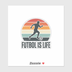 Vintage Futbol Is Life Soccer Player Shirt Design_
