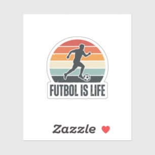Vintage Futbol Is Life Soccer Player Shirt Design_