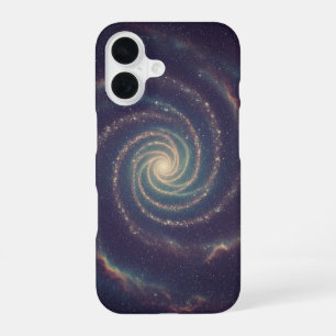 Vintage Galactic Spiral iPhone 16 Case