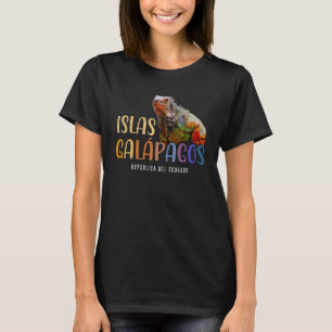 Vintage Galapagos Islands Ecuador Iguana Islas Gal T-Shirt