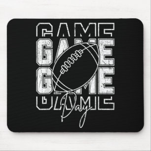 Vintage Game Day Football Funny Gameday Team Sport Mouse Pad