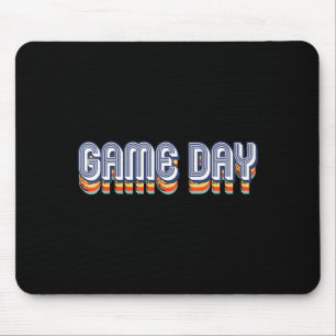 Vintage Game Day Retro Football Volleyball Soccer  Mouse Pad