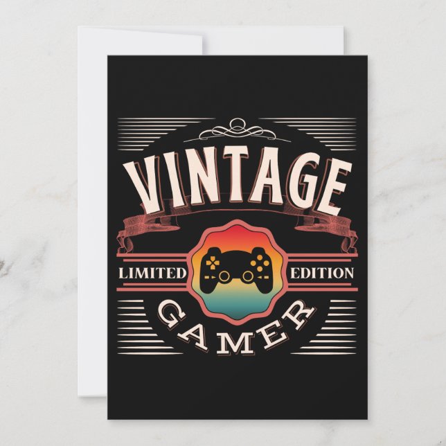 VINTAGE GAMER LIMITED EDITION HOLIDAY CARD (Front)
