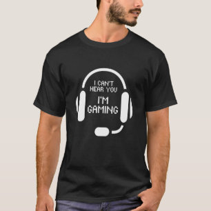 Vintage Gaming I Cant Hear You Headset Gamer E-Spo T-Shirt