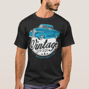 Vintage Garage Blue Classic female fitness shirt