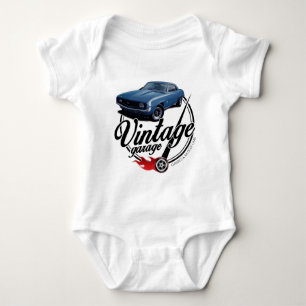 Vintage Garage Camaro Baby Bodysuit