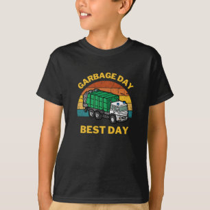 Vintage "Garbage Day is the Best Day" Kids T-Shirt
