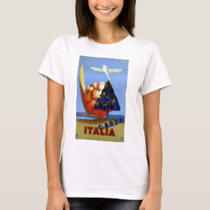 Vintage Garda Italy Europe Air Travel T-Shirt