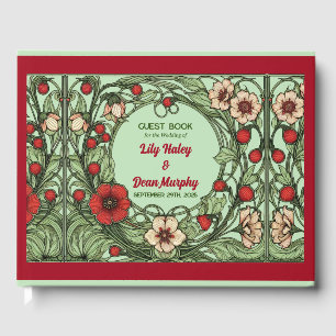 Vintage Garden Art Nouveau Wedding Guest Book