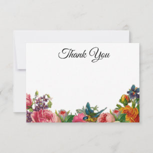 Vintage Garden (customisable) Thank You Card