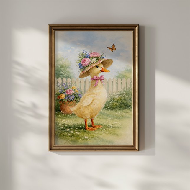 Vintage Garden Duck Poster (Creator Uploaded)