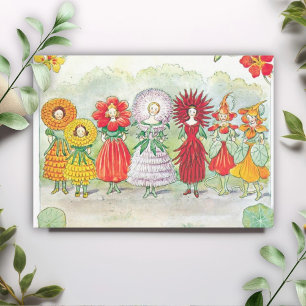 Vintage Garden Fairy Little Lasse Elsa Beskow Card