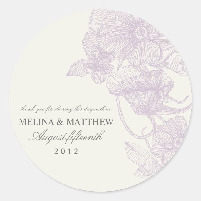 VINTAGE GARDEN | FAVOR LABELS (Front)