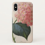 Vintage Garden Flowers, Pink Hydrangea Hortensia Case-Mate iPhone Case<br><div class="desc">Vintage illustration botanical floral image featuring a large pink blooming Hydrangea blossom. Also known as Hortensia. Art by artist and botanist Pierre Joseph Redoute.</div>
