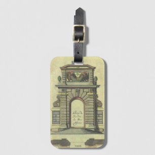 Vintage Garden Gate Arch, Renaissance Architecture Luggage Tag