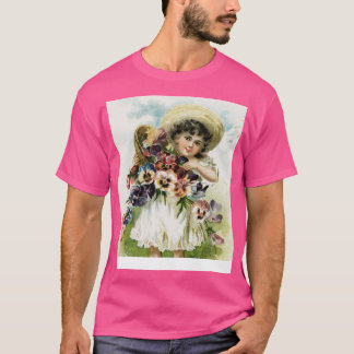 Vintage Garden Girl T-Shirt