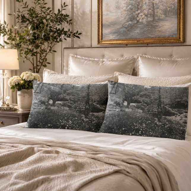 Vintage Garden Landscape Decorative  Pillowcase (Creator Uploaded)