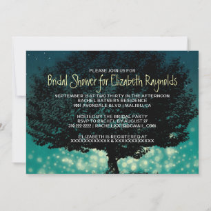 Vintage Garden Light Bridal Shower Invitations