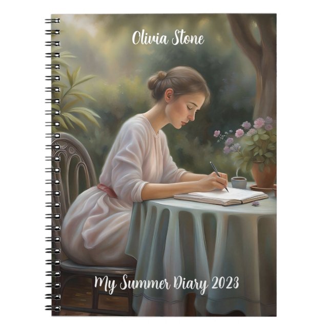 Vintage Garden - My Summer Diary Notebook  (Front)