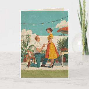 Vintage Garden Proposal Moment Card