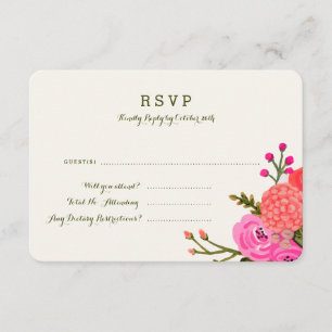 Vintage Garden Response Card (Detailed)