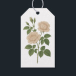 Vintage Garden Rose gift tag<br><div class="desc">Add a touch of timeless elegance to your gifts with this vintage-inspired botanical rose gift tag. Featuring a delicately illustrated blush "Quicksand" garden rose with graceful green foliage, this design evokes the charm of heirloom florals and classic stationery. Perfect for weddings, garden parties, bridal showers, or thoughtful gifting moments, each...</div>