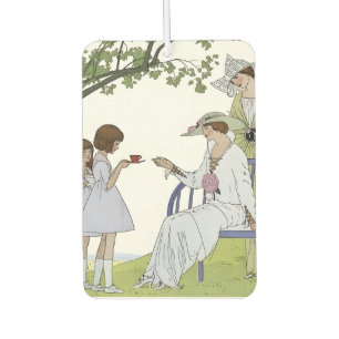 Vintage Garden Tea Party Car Air Freshener